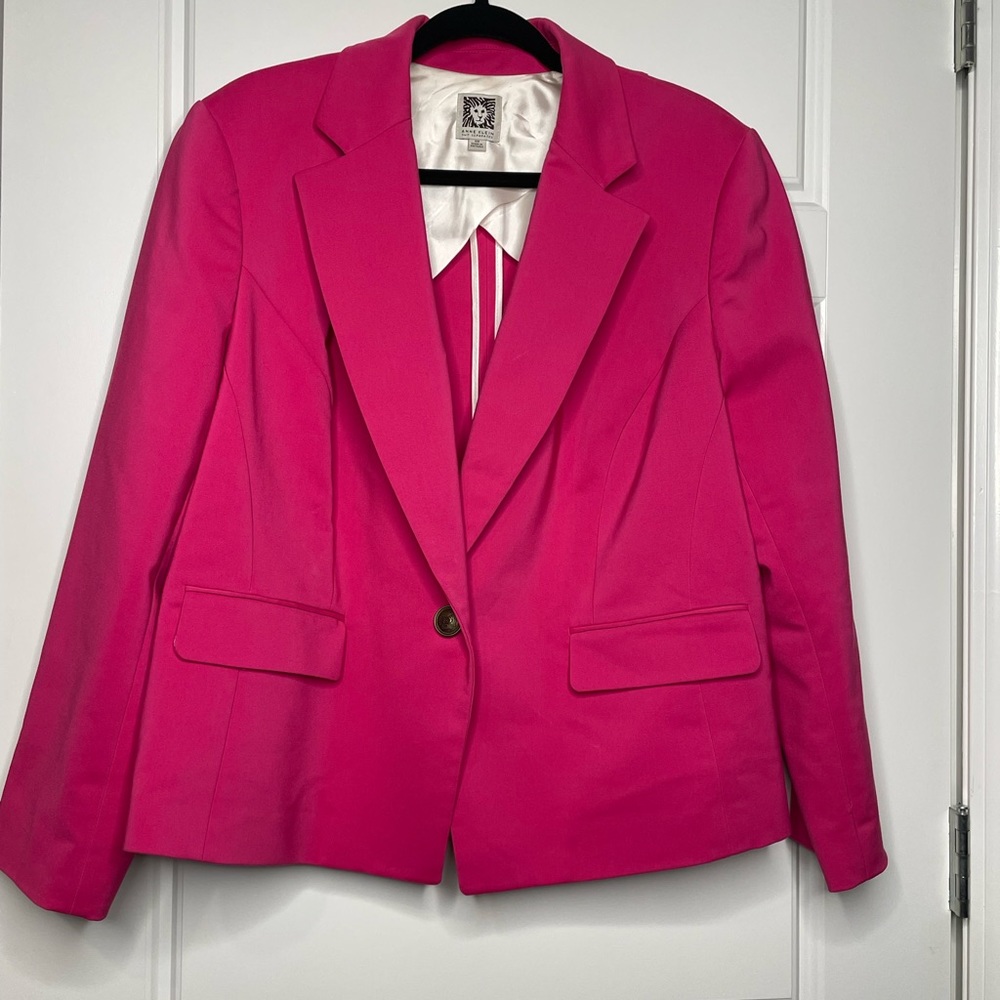 PINK BLAZER 18W ANNE KLEIN